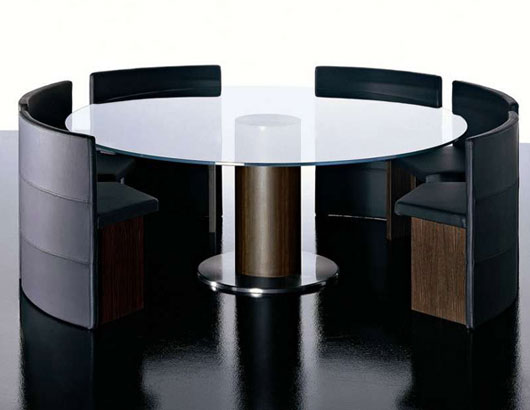 Modern Circular Dining Tables Set